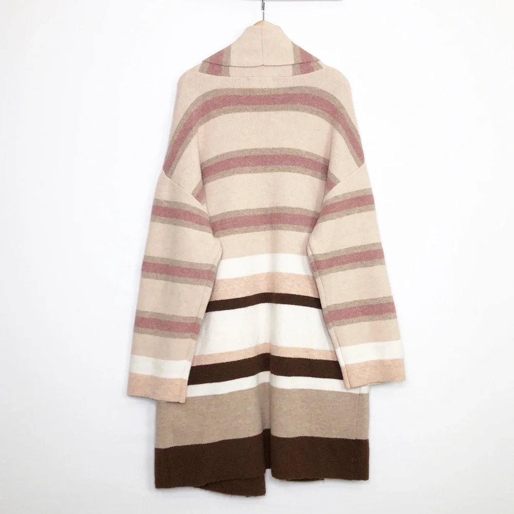 Anthropologie The Mariel Long lined striped color block cardigan - Picture 5 of 12
